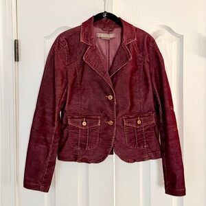 jeanstar Burgundy Corduroy Blazer